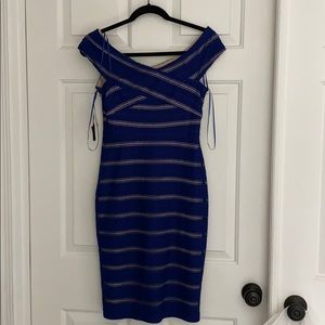 Cynthia Steffe bodycon blue dress size 0 NWT